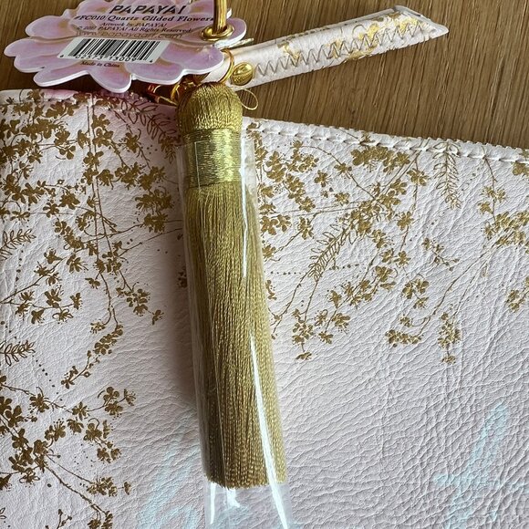 NWT: Papaya "Quartz Guilded Flowers" 9x7 Clutch - Picture 5 of 5